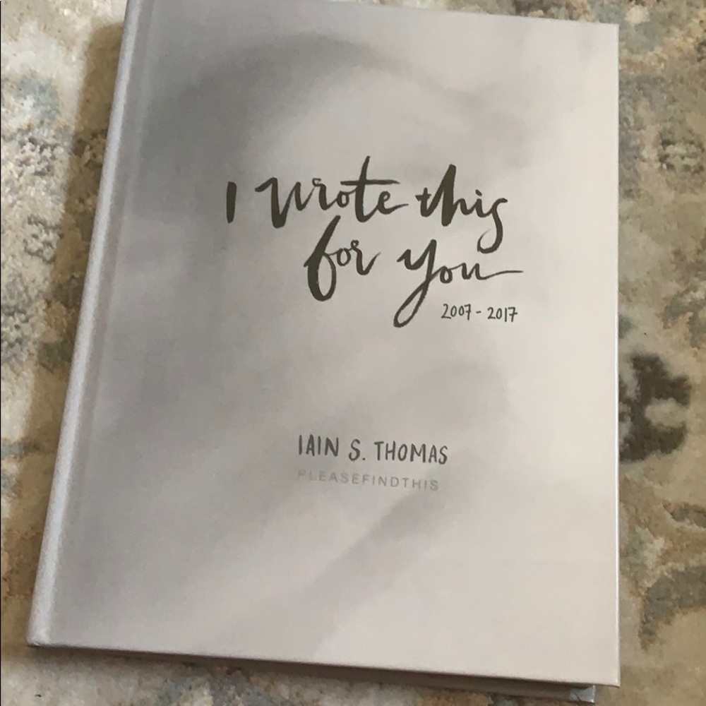 I Wrote This For You Book